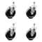 Service Caster 5 Inch Phenolic Wheel Swivel 1/2 Inch Threaded Stem Caster Set SCC-TS20S514-PHS-121315-4 - alternate 1